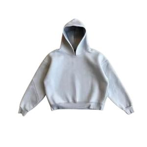 Sudadera Minimalista Sin Bolsillos de Algodón 100% para Pedidos al por Mayor Directo de Fábrica, Ropa Urbana de Corte y Confección con MOQ Bajo - Product Image 4