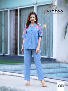 Daizy Viscose Crap Coord Set Style formel Kurtis Fabriqué en Inde par Mittoo Vêtements indiens et pakistanais - Product Image 4