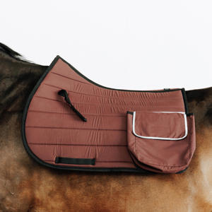 Tapis de selle pour cheval durable OEM ODM avec poche, faible MOQ, conception personnalisée, tapis de selle d'équitation, vente directe fabricant - Product Image 1
