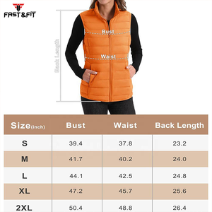 Vente chaude décontracté tissu de laine sans manches bulle hiver coupe-vent personnalisable hiver imprimé vestes pour l'hiver - Product Image 6