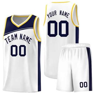 Conjuntos de uniformes de baloncesto para hombres de tela transpirable y cómoda, uniformes de baloncesto de fabricante profesional de secado rápido de tamaño personalizado - Product Image 1
