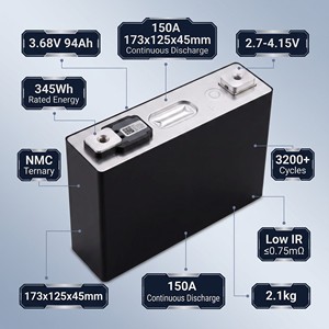<span class=keywords><strong>Samsung</strong></span> 3.7V 94Ah NMC ternary ลิเธียม Prismatic เซลล์แบตเตอรี่3000รอบ345Wh ต่ำ IR สำหรับ EV รถเข็นกอล์ฟ ESS UPS RV - Product Image 2