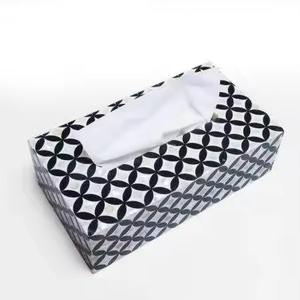 Servilletero de nácar con forma rectangular personalizado y caja de pañuelos, accesorio decorativo para mesa - Product Image 1