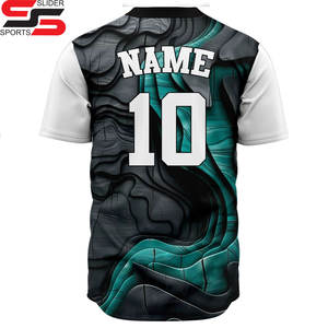 Uniforme de baseball en gros d'usine Free Palestine Design Chemise de baseball pour hommes Maillot de baseball personnalisé - Product Image 4