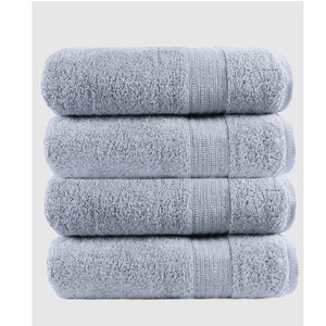 100% coton biologique design personnalisé couleur active luxe meilleure qualité épaississement doux séchage rapide certificat GOTS ensemble de serviettes de bain - Product Image 3