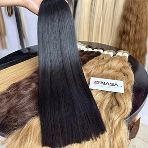 Precio de Fábrica, Cabello Natural Virgen Vietnamita de 22 Pulgadas, Liso, 100 g, Extensiones a Granel, Super Double Drawn, Resistentes a la Caída - Product Image 1