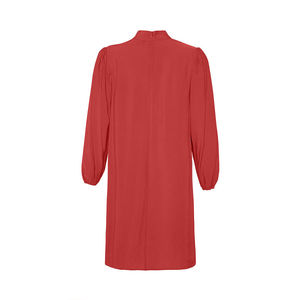 Blusa Larga con Cuello de Gasa con Volantes, Estilo Casual para Oficina, con Botones para Mujer - Product Image 3