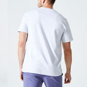 T-shirt personnalisé 100% coton respirant et écologique pour homme, manches courtes, col rond, pour la course à pied, le fitness, la musculation, le sport et la gym - Product Image 3