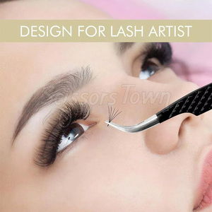 Pince à cils de précision avec logo personnalisé Design léger pour extensions de cils - Product Image 2