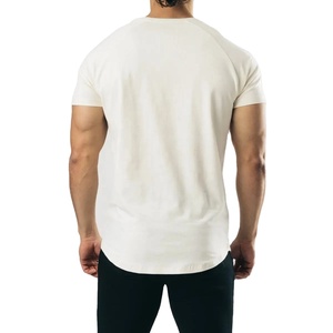 Summer <b>Men's</b> <b>Gym</b> Fitness T-<b>Shirt</b> Custom Logo Printing Knitted <b>Oversized</b> Short Sleeve 100% Cotton Anti-Pilling Breathable - Product Image 5
