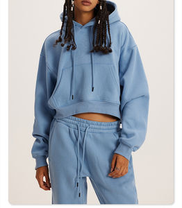 เสื้อฮู้ดเอวลอยลำลองสำหรับผู้หญิงดีไซน์คลาสสิกป้องกันการเกิดเสื้อผ้าระบายอากาศได้ดี2026ฤดูหนาว - Product Image 1