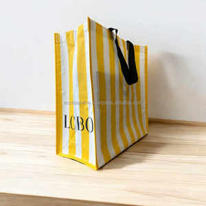 Bolsa de compras tejida RPET reciclada con logotipo personalizado respetuosa con el medio ambiente para uso diario en tiendas de comestibles minoristas y ferias comerciales - Product Image 2