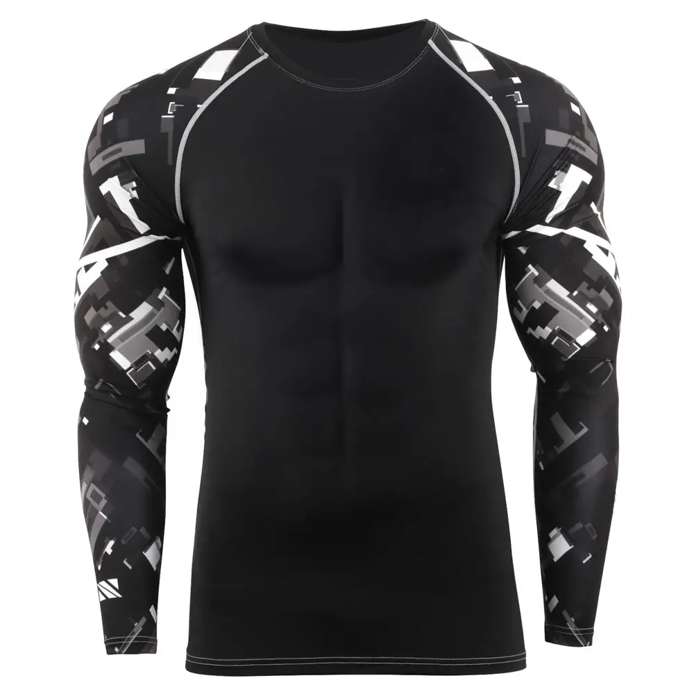 Оптовая продажа, модные рубашки Rashguard Eom Rashguard Mma Jiu Jitsu Rash Guard с логотипом