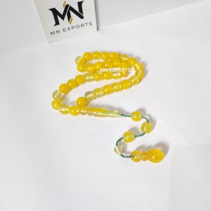 ลูกประคำ 33 เม็ด ทำจากเรซิ่นสีฟ้าอมเขียว สำหรับสวดมนต์ ของมุสลิม - Product Image 6