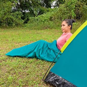 Blue/Green 180x75 cm <b>Winter</b> <b>Sleeping</b> <b>Bag</b> -11°C to 7°C with Transport Included - Product Image 3