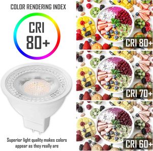 Clar-gu5.3 MR16 dẫn bóng đèn <span class=keywords><strong>12V</strong></span> 3.5W, 5W ấm trắng, không Dimmable, lý tưởng cho đèn sân khấu lõm - Product Image 6