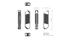 Apple Certifié MFi Smart Finder Porte-clés Véhicule Anti-Perte Assistance Tracker Locator iPhone Find My App Télécommande Haut-parleur - Product Image 3