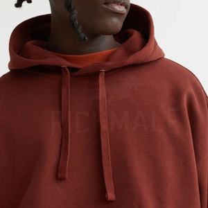 Nueva llegada sudaderas con capucha de gran tamaño para hombres sudadera de jersey liso para impresión de logotipo personalizado sudaderas con capucha de moda para hombres - Product Image 3