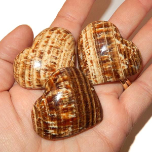 Haute qualité Puffy Druzy Hearts Aragonite pierres de guérison polies sculptées dans le Style Feng Shui symbolisant l'amour équilibre décor à la maison - Product Image 2