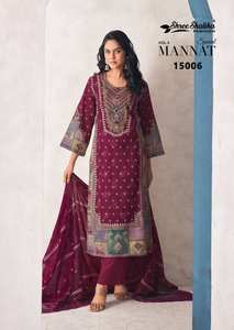 Venta al por mayor exclusiva de algodón césped Salwar Kameez para mujeres colección de impresión digital ropa informal ropa india y paquistaní - Product Image 5