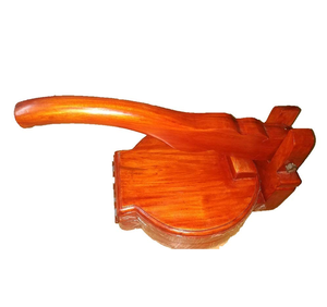 Pressoir de pâte en bois design de luxe Gadget Logo personnalisé et en forme de presse de pâte en bois d'acacia rond - Product Image 1