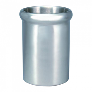 Venta al por mayor de una sola botella de vino y enfriador de champán, cubo de hielo de doble pared de acero inoxidable, Enfriador de bebidas de metal plateado - Product Image 4