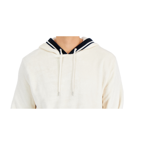 Felpa con Cappuccio in Velluto a Coste INC International Concepts per Uomo, Vestibilità Regolare, Etichetta Personalizzata, Bianco Puro, Taglie XS e Oversize Disponibili - Product Image 2