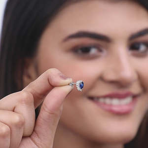 Trendy Silver Heart Ocean Studs Religious Romantic Hoop <b>Earrings</b> Zircon Pearl Diamond Brass Copper Jewelry <b>Moon</b> <b>Star</b>-shaped Gift - Product Image 1