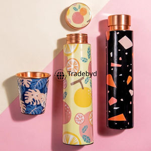 Deluxe pure copper bottle crafted for homes ayurveda inspired hydration solution exclusive handmade eco Tradebyd - Product Image 6