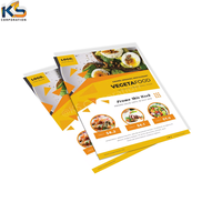 Service d'impression en gros de dépliants, brochures et catalogues offset brillants de haute qualité, formats A2-A6, couleurs personnalisées, logo, feuillets pliés