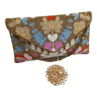 Sac à main en perles fait main à la mode avec fermeture ouverte, décorations de perles, diamants et paillettes - Meilleure vente au prix de gros en Inde