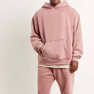 Chaqueta de trabajo de lona de pato pesado con logotipo personalizado de nuevo estilo con chaqueta con capucha de trabajador desteñido Vintage forrado con cremallera Sudadera con capucha de lavado ácido - Product Image 3