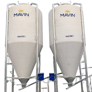 Silo d'alimentation à vendre Fibre de verre acier inoxydable Vietnam fabricant pas cher prix stockage des aliments Silos pour porcs - Product Image 4