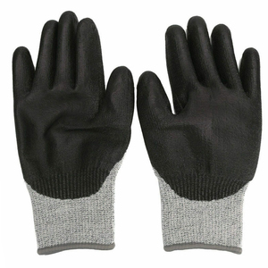 Gants de travail unisexes confortables en polyester tricoté sans couture Gants de sécurité enduits de paume - Product Image 2