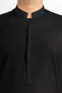 Salwar Pakistaní para Hombre, Color Negro Sólido, Nuevo Estilo, Talla Grande, Transpirable, 100% Poliéster/Algodón de Alta Calidad y Cómodo - Product Image 2