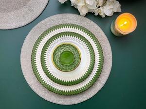 Customized Handmade Luxury Traditional Indian Floral Beaded Placemats 13x13 Inches Eco-friendly Reusable <b>Glass</b> Beads Home - Product Image 2