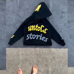 Sweat à capuche personnalisé imprimé bouffant surdimensionné pour hommes pull à capuche sweats mousse impression logo unisexe poids lourd à capuche vente en gros - Product Image 4