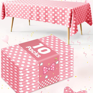 Conveniente juego de Mantel desechable de PVC ecológico para picnics al aire libre y fiestas vajilla a cuadros plástico BOPP - Product Image 6