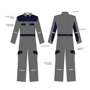 Traje de Trabajo Unisex de Poliéster Multifuncional de Alta Visibilidad, Resistente al Fuego y Transpirable, para Escenas de Alta Intensidad, con Cintura Ajustable - Product Image 5