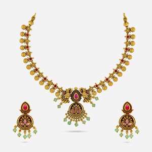 Wedding-Ready Antique Gold <b>Necklace</b> 188712 - Product Image 1