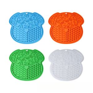 Dog Licking <b>Mat</b> & Slow-Feeding Bowl with <b>Silicone</b> Suction Cup Anti-Choking Design Waterproof & Easy to Clean Portable Outdoor - Product Image 1