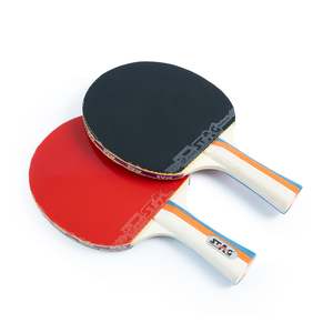 Stag Iconic Champs+ Ensemble de jeu de tennis de table en bois et éponge - Product Image 1