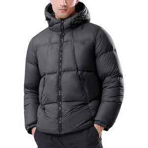 Chaqueta Acolchada Estilo Urbano, Negra, con Capucha, Cuello Alto, Cremallera, Impermeable, de Lona, Servicio OEM, Nailon 2026 - Product Image 4