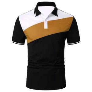 Polo d'été à manches courtes de couleur de sort pour hommes Polo de golf de sport de coupe ajustée pour hommes - Product Image 3