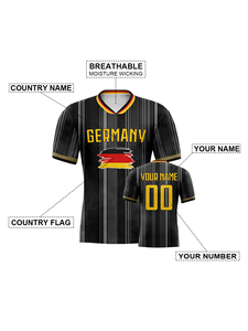 Maillot de football allemand personnalisé Style de gilet personnalisé avec nom et numéro pour femmes hommes enfants garçons et filles Fans - Product Image 4
