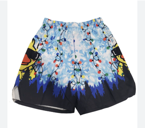 Short de bain écologique demi-blanc avec short à motif uni brodé camouflage et plage - Product Image 6