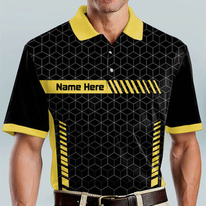 Custom Printed <b>Bowling</b> Polo <b>Shirt</b> 100% Polyester Quick Dry Breathable OEM Service New Arrival High Quality - Product Image 4
