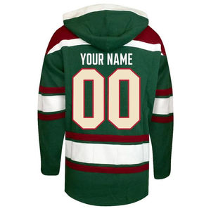 Sudadera con capucha de hockey de poliéster transpirable ligera Diseño personalizado para entrenamiento intenso y entrenamientos de hockey sobre hielo - Product Image 4