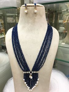 Nouveau style de collier multicouche de luxe de qualité supérieure avec boucles d'oreilles pour femmes Collection de vêtements de fête de mariage - Product Image 2