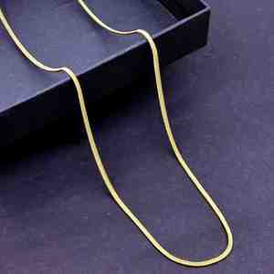 Collar de Cadena con Diseño de Serpiente Chapado en Oro Micro de 14K, 18K y 24K al por Mayor, Cadena de Latón, Collar de Moda, Cadena Estilo Eslabón de Serpiente - Product Image 2